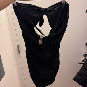 Black one piece swimsuit, Large